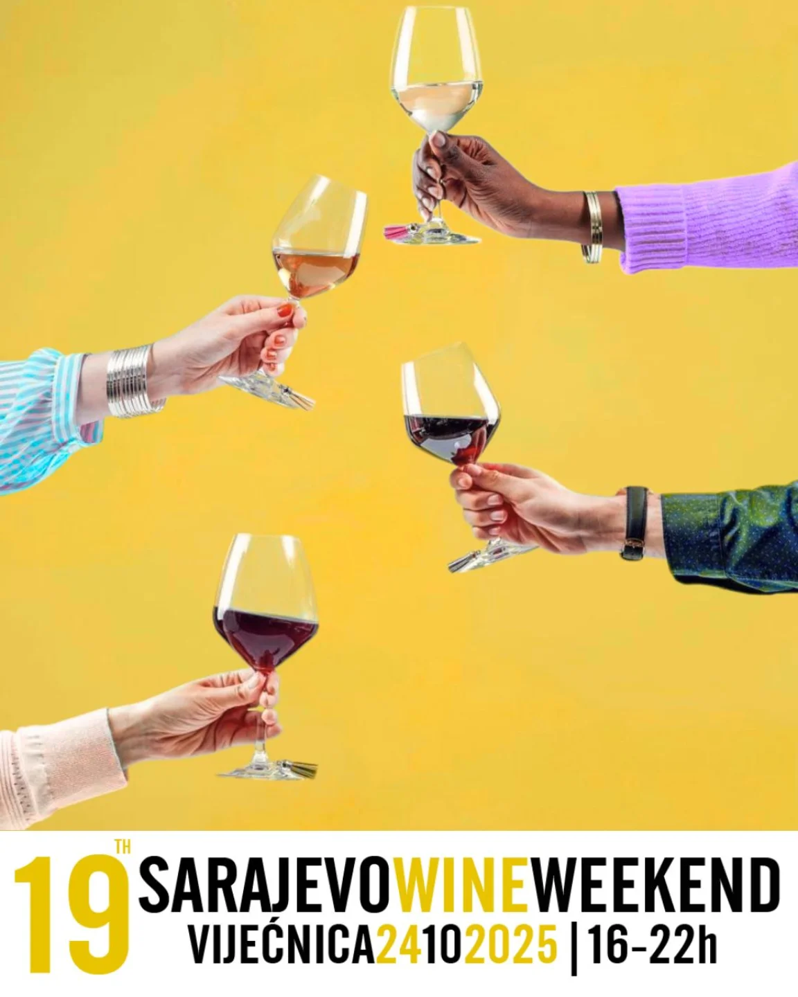 19. Sarajevo Wine Weekend 💛📌 Vijećnica🗓️ 24.10.2025.🕛 16 00 22 00Cheers to the 19th 🥂#sa